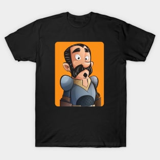 soldier mustache cartoon T-Shirt